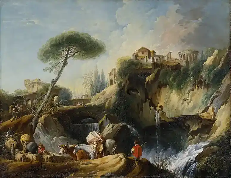 View of Tivoli with the Temple of Vesta
